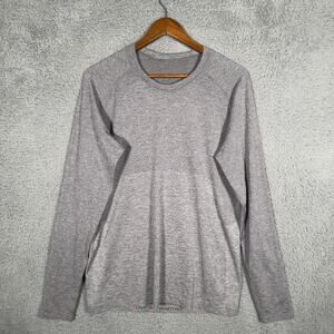Lululemon Metal Vent Tech Long Sleeve Men's Medium Gray Performance Stretch